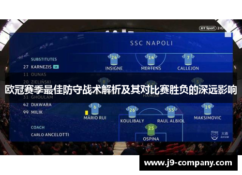 欧冠赛季最佳防守战术解析及其对比赛胜负的深远影响